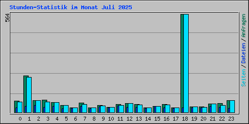 Stunden-Statistik im Monat Juli 2025