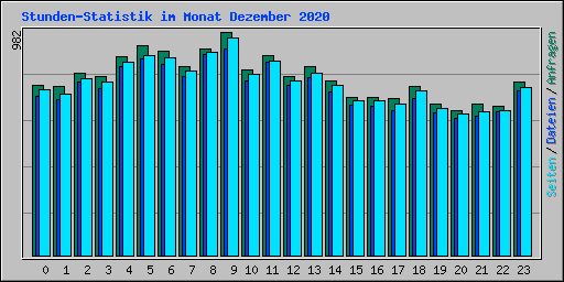 Stunden-Statistik im Monat Dezember 2020