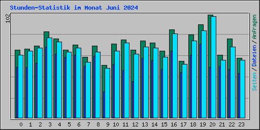 Stunden-Statistik im Monat Juni 2024